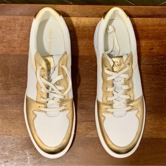 Cole Haan Womens Grand Cosscourt Faux Leather Athletic Training Shoes Size 10.5 - Picture 4 of 11